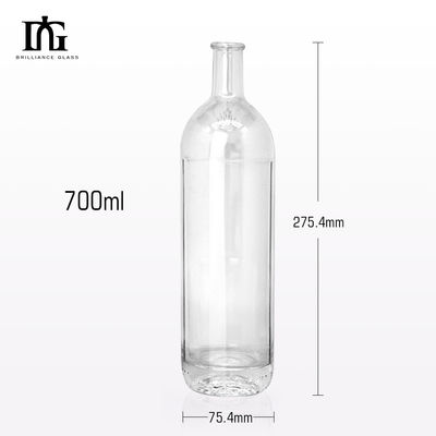 위스키 럼 진 테킬라 브랜디 술 코크 막대기 750ml 용량의 유리 병