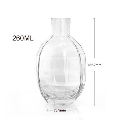 유리 몸체 250ml 375ml 500ml 보드카 음주 와인 스피릿 병 브랜디 위스키를 위한 뚜?? 과 함께