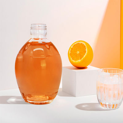 250ml 375ml 700ml 유리 목걸이 메이플 시럽 병 손잡이가 있는 평면 시럽 분배기