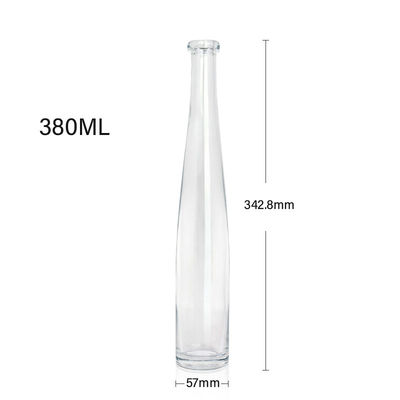 녹화 표면 처리 380ml 700ml 테킬라 위스키 보드카 럼 브랜디의 유리 병