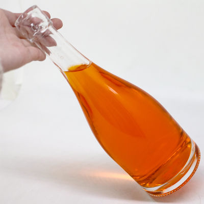 500ml 유리병 브랜디 주스 와인 리커 스피릿 OEM / ODM 독특한 모양