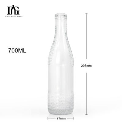 무료로 제공 된 유리 병 700ml 와인 500ml 보드카 브랜디 맑은 투명 빈