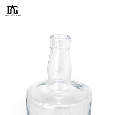 몸소 재료 유리 260ml 미니 병 위스키 와인 리커를위한 맑은 유리 병