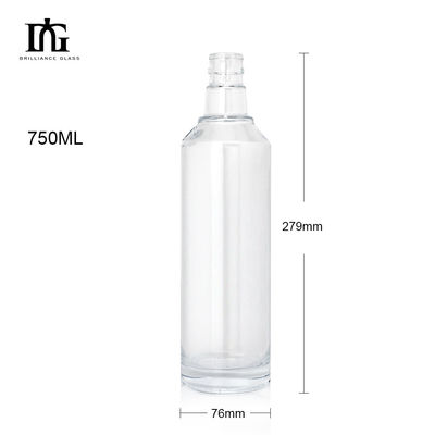 끝 250ml/350ml/500ml/550ml/650ml/700ml/750ml 음료용 유리병