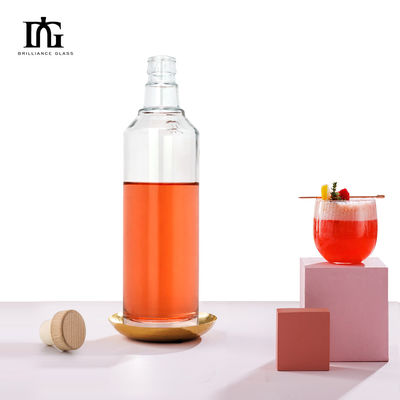 끝 250ml/350ml/500ml/550ml/650ml/700ml/750ml 음료용 유리병