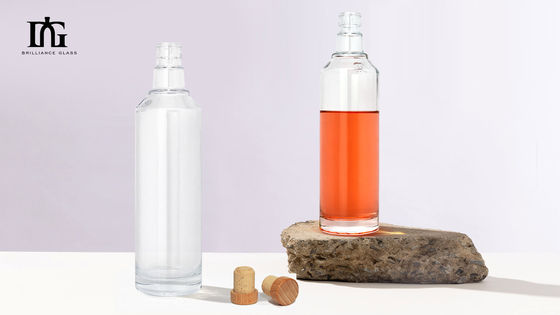 끝 250ml/350ml/500ml/550ml/650ml/700ml/750ml 음료용 유리병