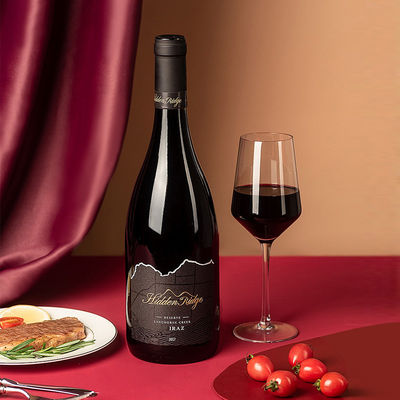375ml 유리 와인 병 수액 볼드카 샴페인 위스키 위스키 Oem 무료 샘플