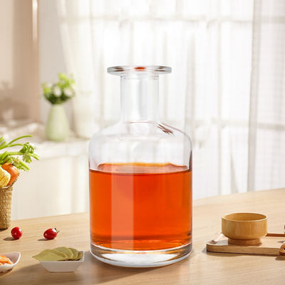 사용자 지정 디자인 스크린 프린팅 맑은 얼음 500ml 유리 병 보드카 위스키 술