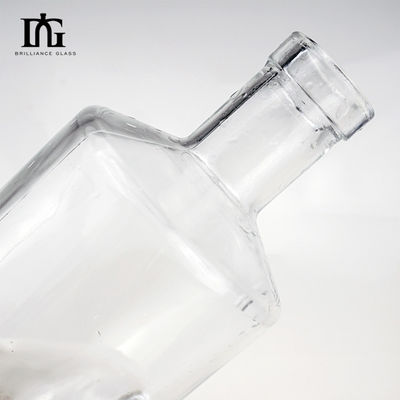 500ml 700ml 750ml 맞춤형 녹화 된 핫 스탬핑 라벨 음료용 유리 병