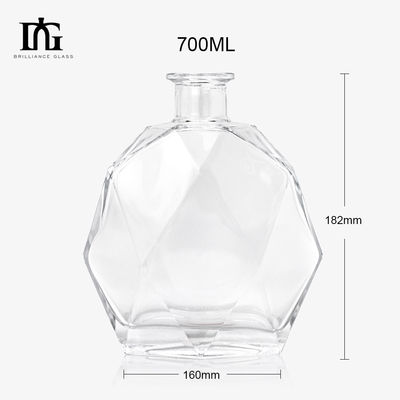 진, 럼, 위스키, 보드카용 700ml 빈 알코올 유리병