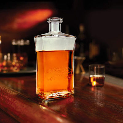 테킬라 및 다른 음료용 투명한 병 500ml 사용자 지정 유리 병