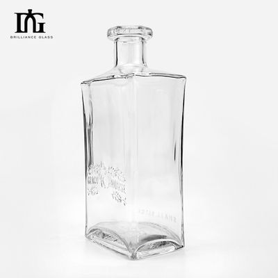 테킬라 및 다른 음료용 투명한 병 500ml 사용자 지정 유리 병