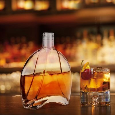 투명 700ml 와인 위스키 유리 병