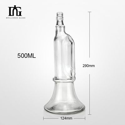 맞춤형 유리 목걸이 재료 진스 500ml 700ml 납 없는 유리 음주 병