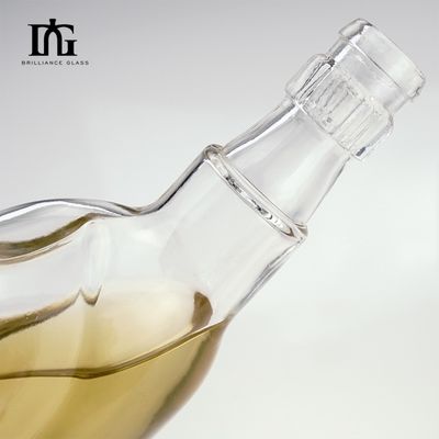 맞춤형 유리 목걸이 재료 진스 500ml 700ml 납 없는 유리 음주 병