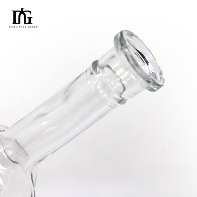 위스키 보드카 진 럼 700ml 둥근 맑은 유리 병 코크와 나사 뚜?? 의 사용자 지정