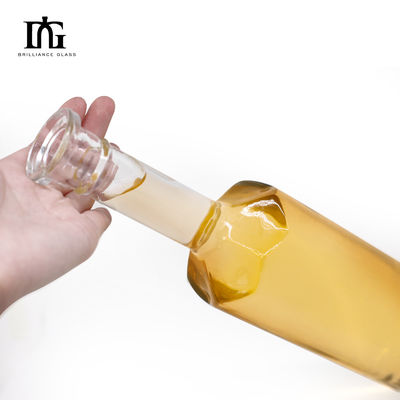 위스키 보드카 진 럼 700ml 둥근 맑은 유리 병 코크와 나사 뚜?? 의 사용자 지정