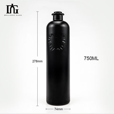 OEM/ODM 허용 750ml 보드카 음주 유리 병 금속 뚜?? 과 코크 나사 뚜??