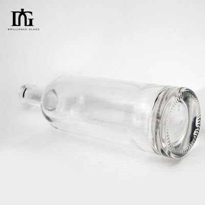 700ml 용량과 조각 표면 취급을 가진 큰 용량 유리 와인 병