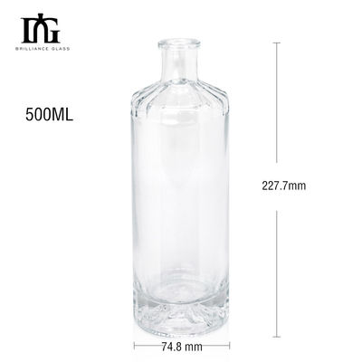 밀폐 유형 코크 750ml 맞춤 디자인 음주 병을위한 광 유리 와인 병