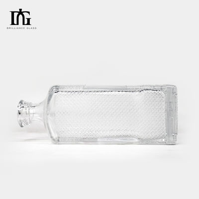 주문식 하단 유리 병 700ml 용량 술 위스키 보드카 진 테킬라