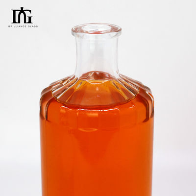 무료 제공 500ml 맑은 유리 음료 병 코크 막대와 두꺼운 바닥