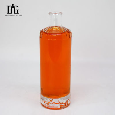 무료 제공 500ml 맑은 유리 음료 병 코크 막대와 두꺼운 바닥