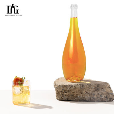 음주 음료 판매 사각형 모양 500ml 700ml 750ml 맑은 유리 병