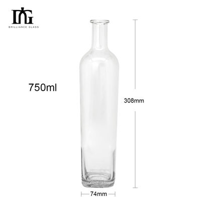 음료용 빈 술 병 1750ml 사용자 지정 목걸이 재료 유리 병