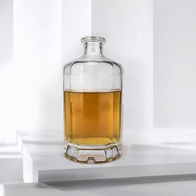 보드카 진과 위스키용 50cl 유리 병 OEM/ODM 용납 무료 샘플 제공