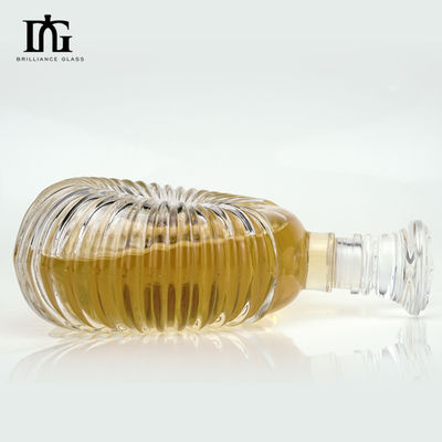 표면 조각 500ml 음료용 유리 병 수류
