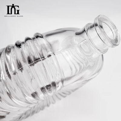 표면 조각 500ml 음료용 유리 병 수류