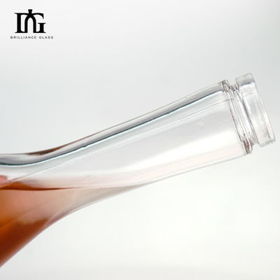500ml/700ml/750ml 끝 맞춤형 슬림 긴 목 샴페인 보드카 유리 와인 병