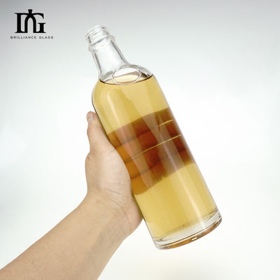 수용 가능한 고객의 로고 550ml 음료 및 음료용 맞춤 유리 병 나사 캡