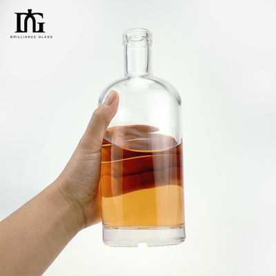 목걸이 재료 유리 500ml/700ml 둥근 모양 텅 빈 술 병 코크 막대