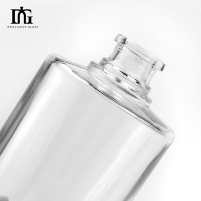 유리 목걸이 500ml 투명 둥근 빈 플린트 유리 술 와인 위스키 보드카 병 밀폐 된 코크 뚜??