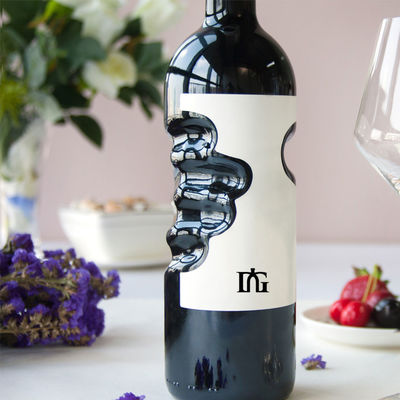 375ml 플린트 글래스 리코어 와인 진 위스키 보드카 테킬라 병 코크와 나사 뚜??