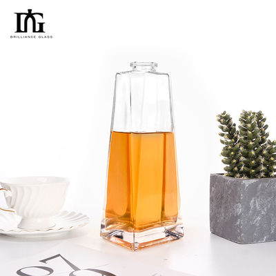 주문제작 독특한 디자인 500ml 병 조각 삼각형 테킬라 유리 병 뚜??