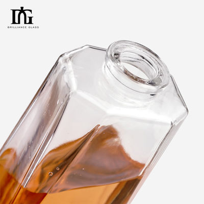 주문제작 독특한 디자인 500ml 병 조각 삼각형 테킬라 유리 병 뚜??