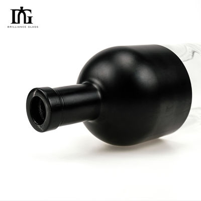 위스키 브랜디 보드카 럼 진 및 기타 음료를 위한 770ml 빈 둥근 유리 병