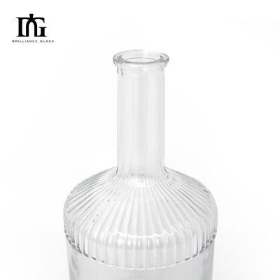 500ml/700ml 고품질 투명한 나사 캡 브랜디 주스 음료 유리 병