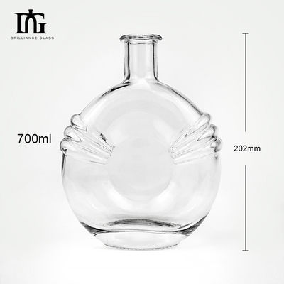 음주 및 음료 700ml 크리에이티브 투명 밀폐 미니 와인 유리 병 코크