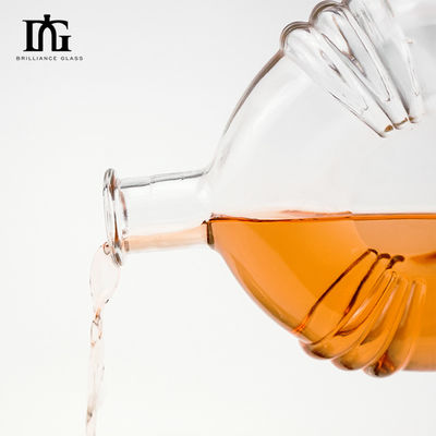 음주 및 음료 700ml 크리에이티브 투명 밀폐 미니 와인 유리 병 코크