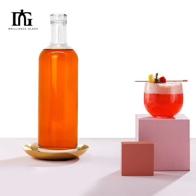 유리 병 700ml 500ml 로드카 와인 사용자 지정 스크린 인쇄 및 핫 스탬핑
