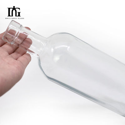 유리 병 700ml 500ml 로드카 와인 사용자 지정 스크린 인쇄 및 핫 스탬핑
