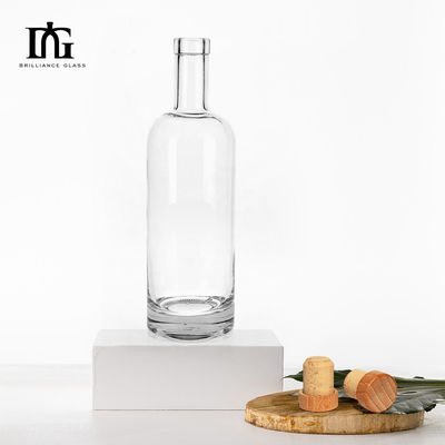 유리 병 700ml 500ml 로드카 와인 사용자 지정 스크린 인쇄 및 핫 스탬핑