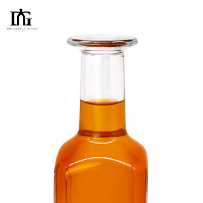 750ml 1000ml 위스키 럼 진 테킬라 유리 병 코크 stopper와 우아한 디자인