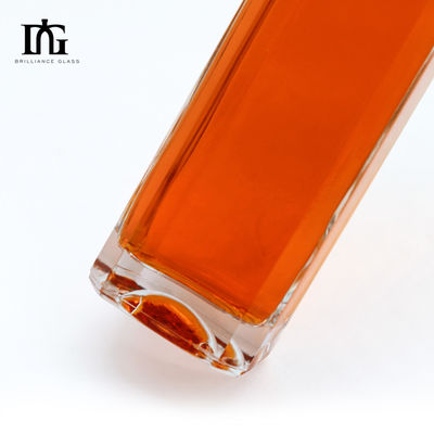 750ml 1000ml 위스키 럼 진 테킬라 유리 병 코크 stopper와 우아한 디자인