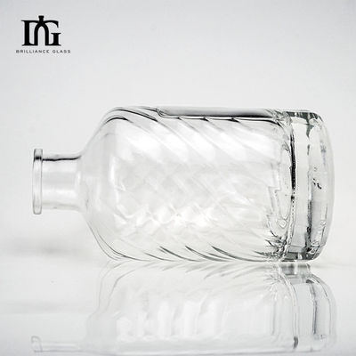 녹화 된 유리 목걸이 500ml 폭카 병 두꺼운 바닥과 맞춤형 디자인