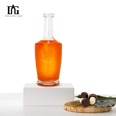 OEM/ODM 허용 750ml 위스키 진 보드카를 위한 슈퍼 플린트 유리 빈 술병